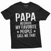 Pappas favoritpersoner T-shirt Herr Dam T-shirts Topp Farfar Morfar Present Fars dag Jul T-shirt