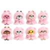 New Cute Sakura Themed Toy Set With Cloak Shawl Dress Up Figure Bag Keychain Decorative Kawaii Plushie Doll Supplies Gift