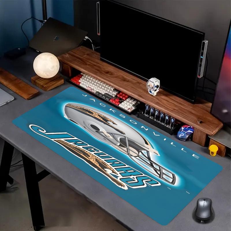 Jacksonville Jaguars Print Mouse Pad, Anti‑Slip Desktop keyboard Mat, for PC Laptop Gaming Working Daily Use, Cool Festival Birthday Gift
