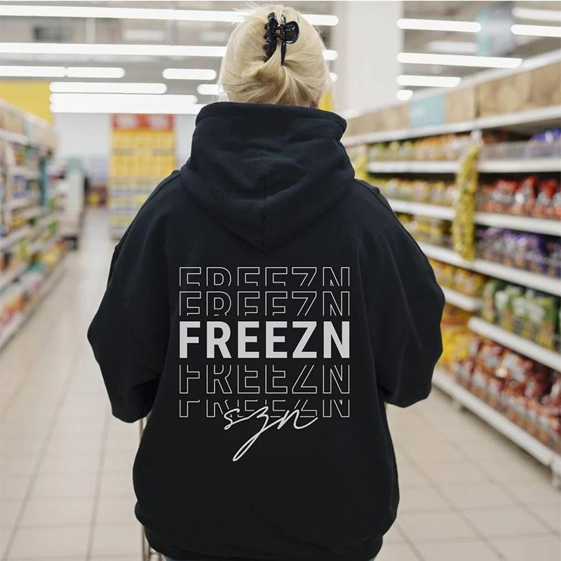 

Модная длинная женская толстовка с капюшоном и буквенным принтом, свободные женские толстовки с капюшоном и заниженными плечами, 2023, повседневный женский топ, шикарный новый 3XL чёрный