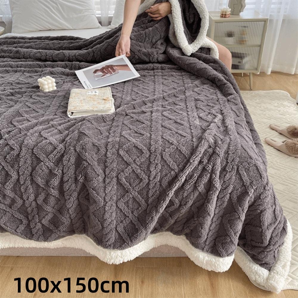 Gifts Soft Warm Blanket Cozy Fuzzy Thick Warm Sherpa Blanket Reversible Fleece Throw Blanket Winter
