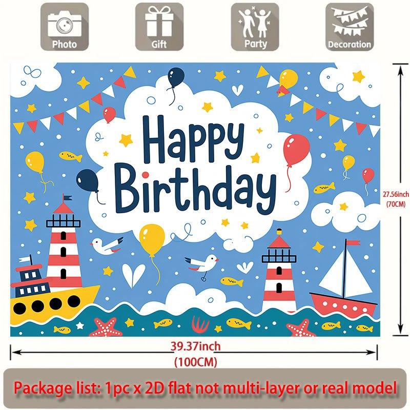 Party Backdrop Flat Nautical Events Wedding Coming Ceremony Four Season Entryway Photo Booth Background Front Door Decor