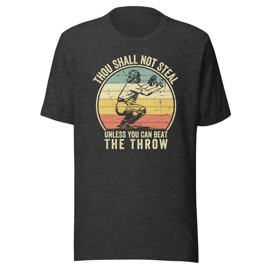 Thou Shall Not Steal Unless You Can Beat The Throw Shirt Baseball Shirt Baseball Coach Gift Baseball Lover Gifts