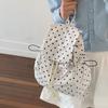 Nylon Damen Rucksack 2026 Neuer Stil Nische Wellenpunkt Kordelzug Japanische Leichte Schultasche Damen
