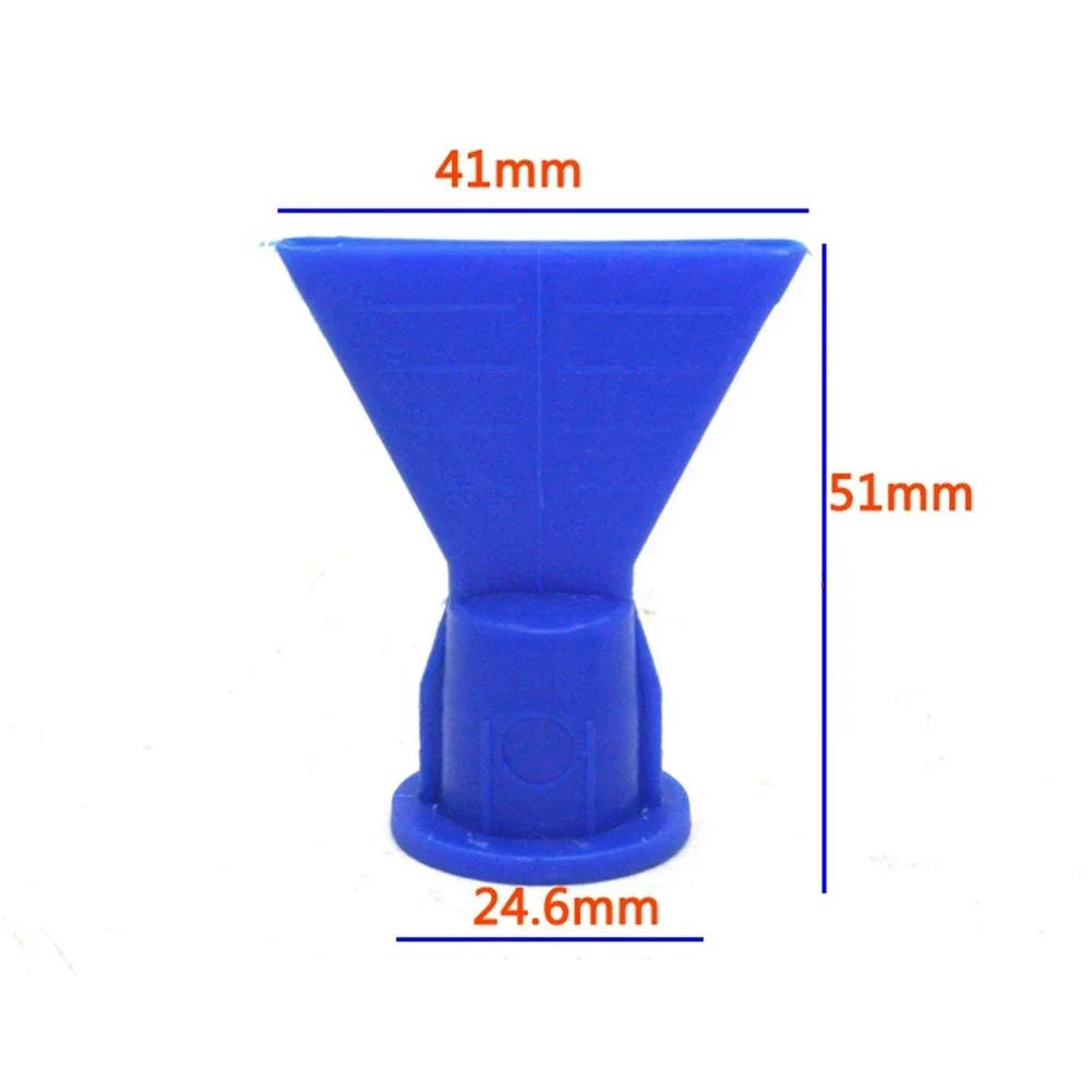 5pcs Accessories Wave Shape Silicon Cone Caulking Spare Part Nozzle Flat Nozzle Wave Shape Silicon Cone Caulking Spare Part