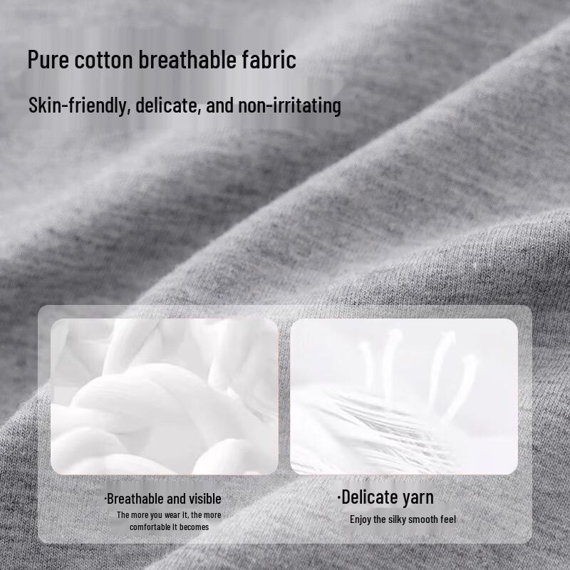 Xueqieman Women's High-Waist Antibacterial Cotton Boxer Briefs