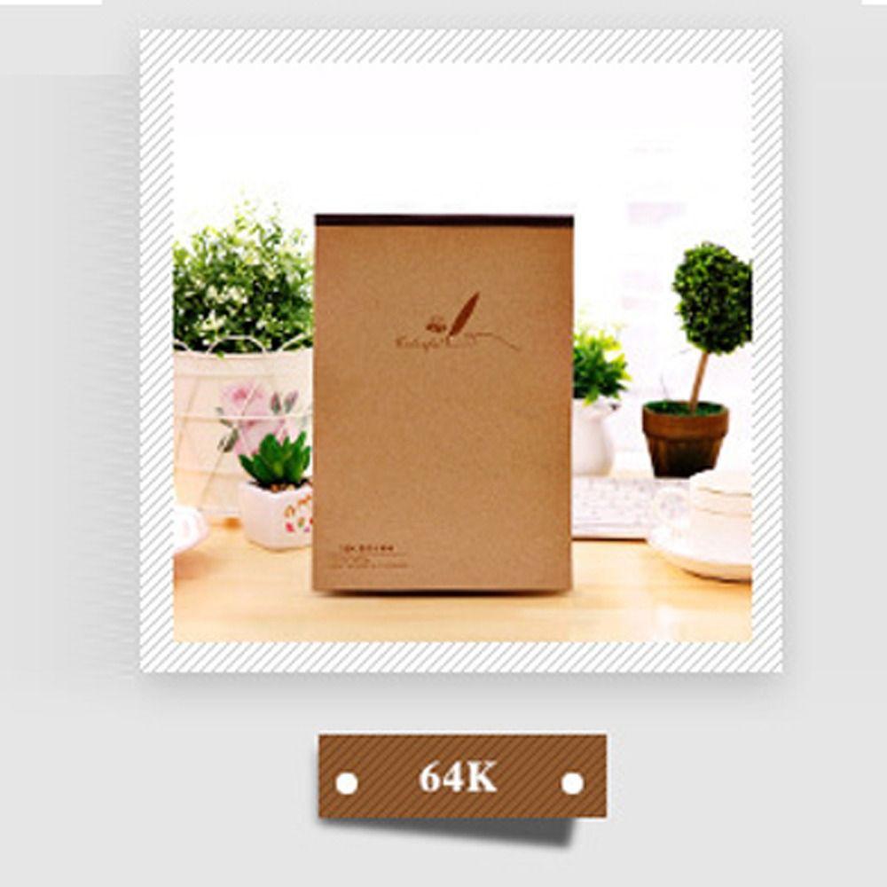 

Книга для ручной росписи Офисная крафт-бумага Блокнот для заметок Блокнот Не повреждает глаза Офисные принадлежности 64k