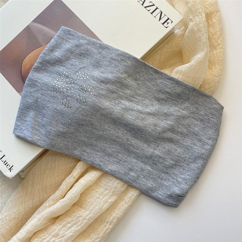 Trendy Elastic Hairband Stretchy Solid Color Turban Photo Shoot Y2K Hair Accessories for Women