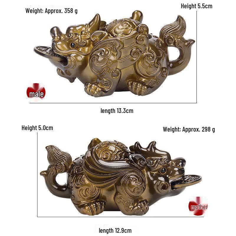 UOSO Color-Changing Zisha Money Toad Tea Pet
