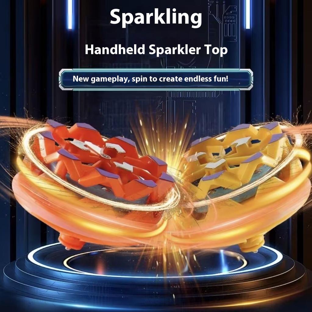 Leuchtender Magischer Bunter Explosiver Feuerwerkskreisel Studentenkampf Rotierendes Dekompressionspuzzle Feuerwerksspielzeug