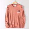 Original Export Surplus Spring and Autumn Men's Round Neck Long Sleeve Indian Print Casual Versatile Base Shirt Top