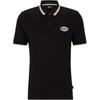 Polo Shirts Men's Black Polo Collar Moderate Straight Fit 50495553-001