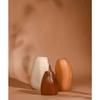 Rustic Ceramic Bud Vase - Set of 3 | Centerpiece & Showpiece for Home Decor, Living Room, Bookshelf & Tabletop Styling