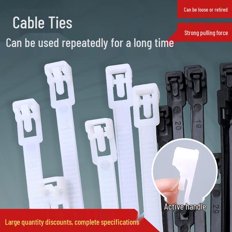 

Leijian Reusable Nylon Cable Ties