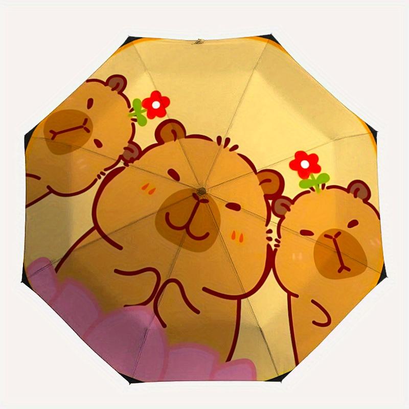 

1pc Bear, Flower Automatic Open/Close Umbrella, Portable Folding umbrella for Everyday Use yy250826062