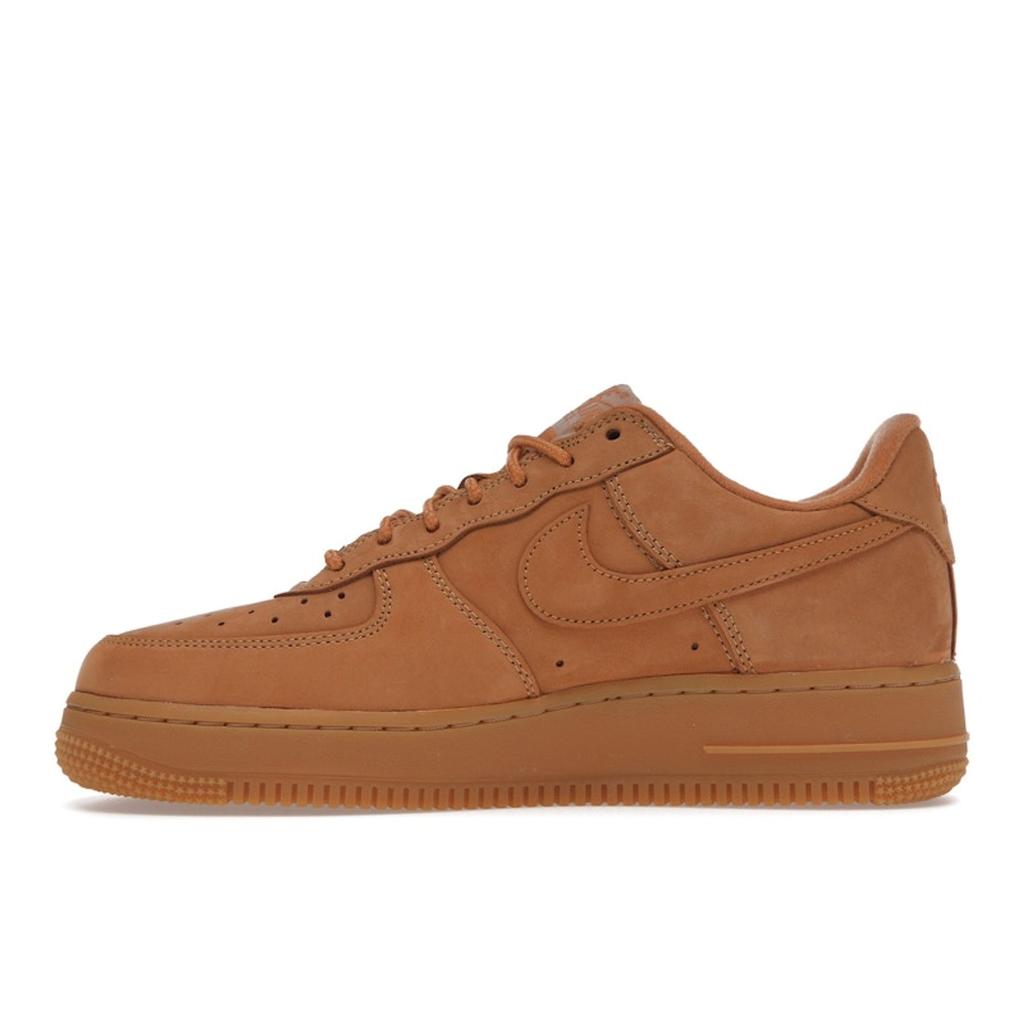 Nike Supreme X Air Force 1 Low SP Box Logo - Wheat Unisex Sneakers Tan Flax Gum-Light-Brown DN1555-200