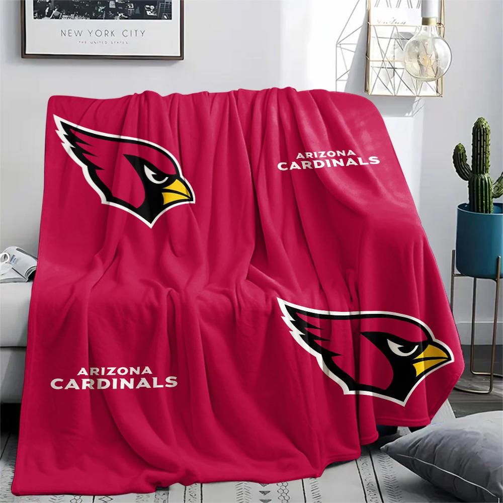 Arizona Cardinals Print Flannel Blanket, High quality Comfortable for All Seasons, Home Decor, Warmth and Comfort, Perfect for Christmas Gifts