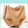 Comfortable High Waist Cotton Women's Underwear With Lace Trim For Perfect Shaping