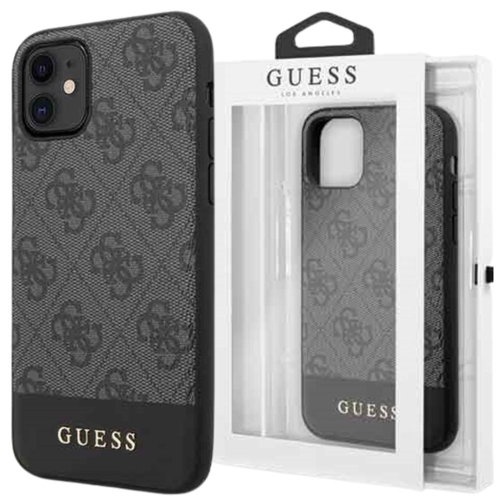 Guess Guhcn61G4Glgr Iphone 11 6,1 / Xrszary/Grey Hard Case 4G Stripe Collection