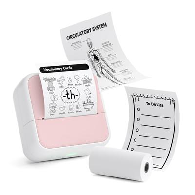 [Modell 2025] Mini-Thermodrucker, Smartphone-kompatibel, Etikettendrucker, Kompakt, Bluetooth-Verbindung, Android und iOS-kompatibel, USB-wiederaufladbar,