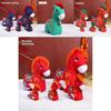 Year Of The Horse Lucky Plush Toy Animal Figure With Embroidery And Bell For Holiday Gifts