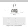 Niche Silver Underarm Bag Women's Spring and Summer New Trendy Fashion Handbag Simple and Versatile Shoulder Bag