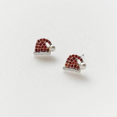August Harmony Santa Hat Earring