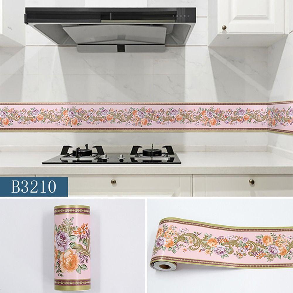 Self Adhesive Floor Tile Decal Door Frame Corner Wallpaper Home Decor Waist Line