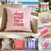 2D-Flat decorative cushion covers with striped design and various Italian quotes for sofa and chair.
