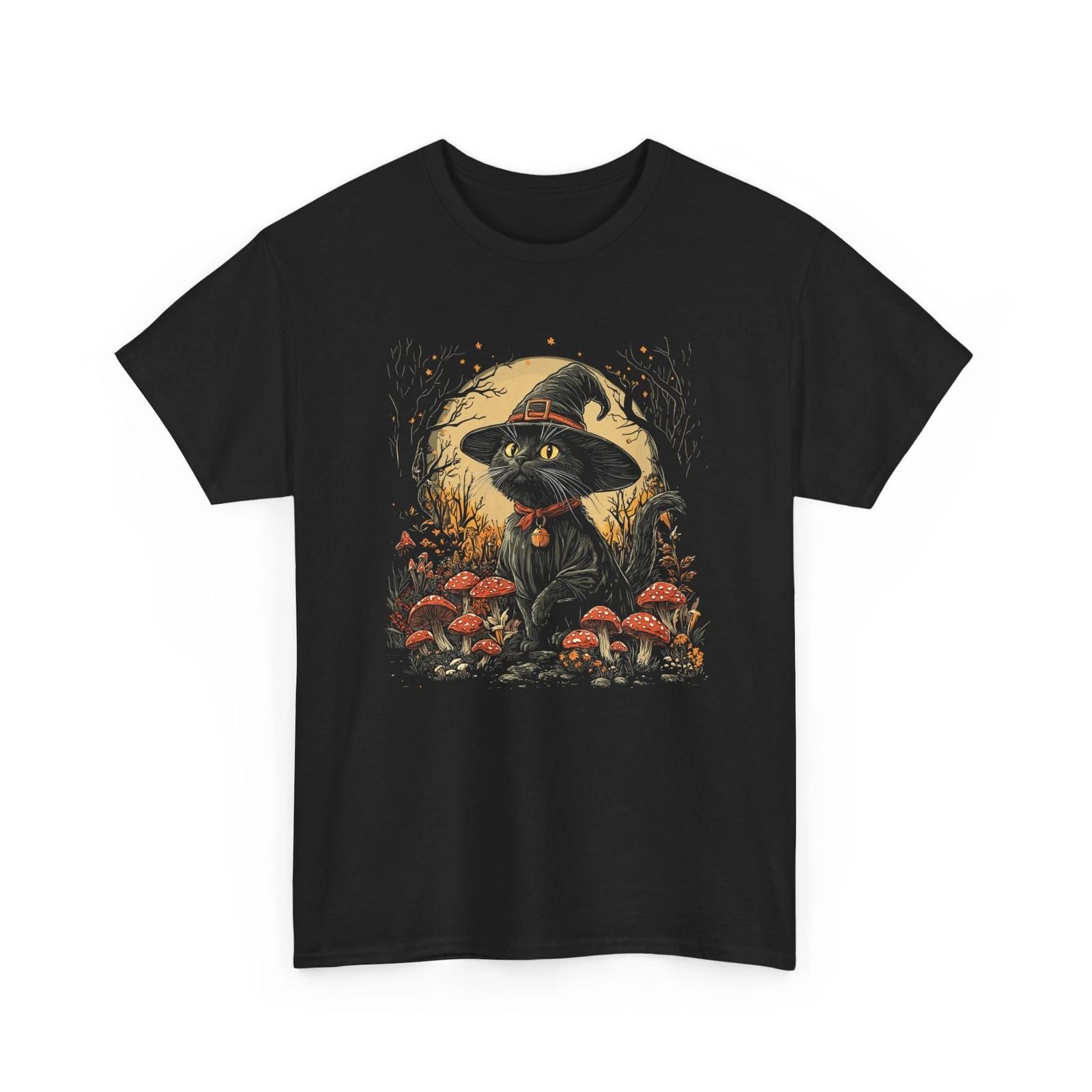 Witch Cat in a Spooky T-Shirt | Mystical & Stylish Witch Apparel 3XL