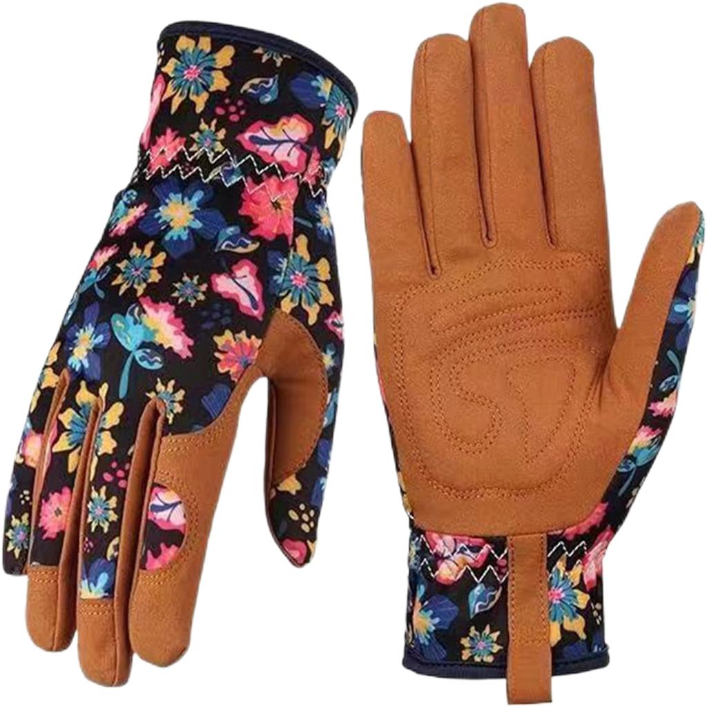 Leather Gardening Gloves For Women,Yard Working Gloves Thorn Proof Gloves, Digging, Weeding Raking, Pruning Women Gardening Gift