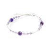 Les Trésors De Lily [I0023] - Silver Bracelet 'Mineralia' Amethyst