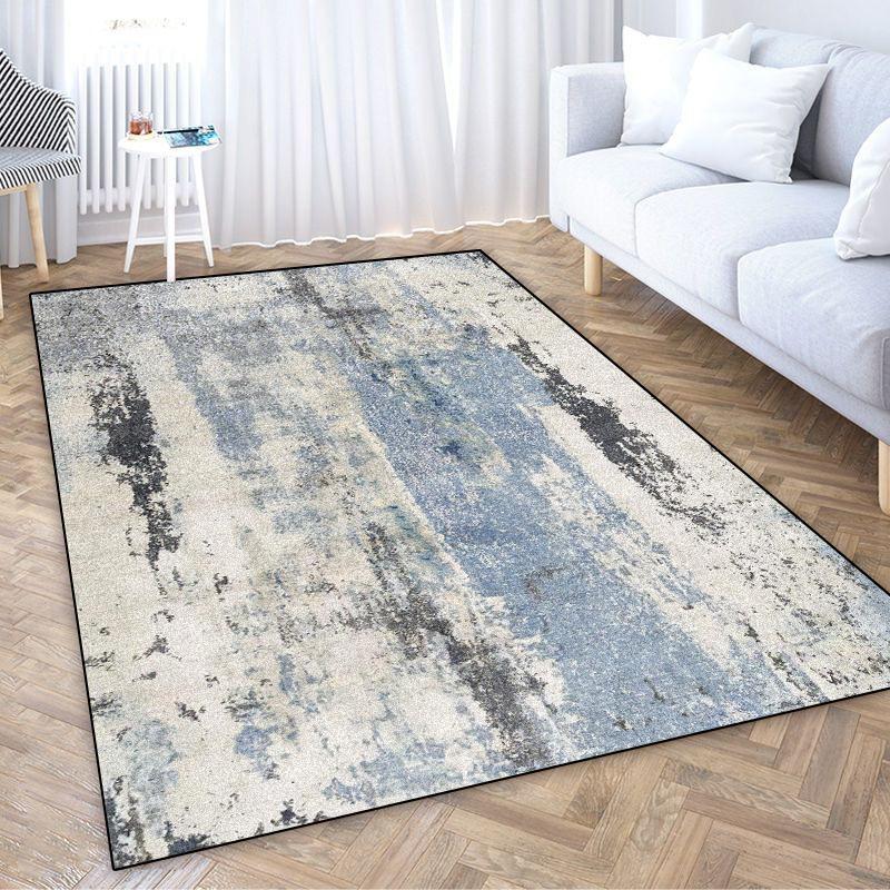Modern Ink Wash Carpets Living Room Abstract Aesthetics Bedroom Decoration Non-slip Large Area Rugs Office Entrance Floor Mats