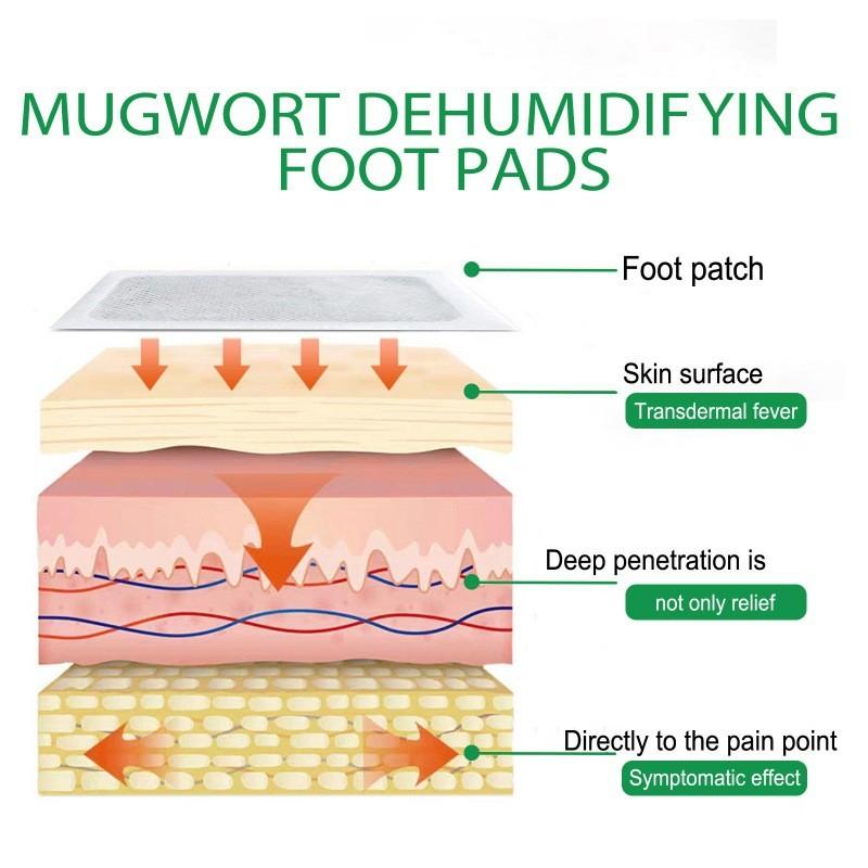 Ximonth Aromatic Mugwort Foot Pads For Deep Cleansing And Relaxation 10pcs