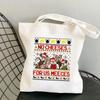 Christmas Handbag Multifunctional Large Capacity Fashion Shoulder Bag Student Canvas Bag