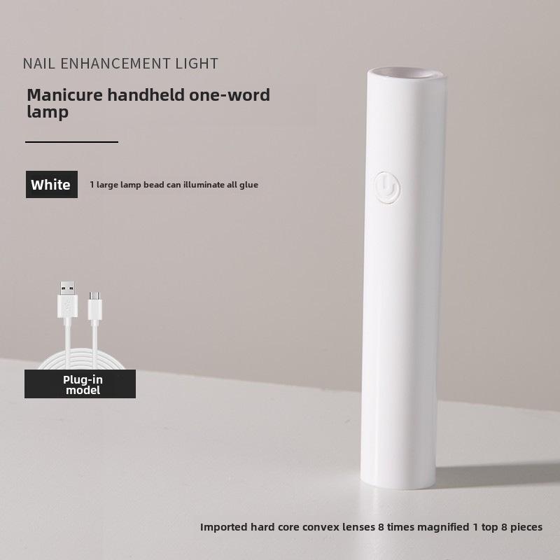 

Компактная портативная ручная УФ-лампа для маникюра: Аппарат для светотерапии с быстрой сушкой и местом для хранения.