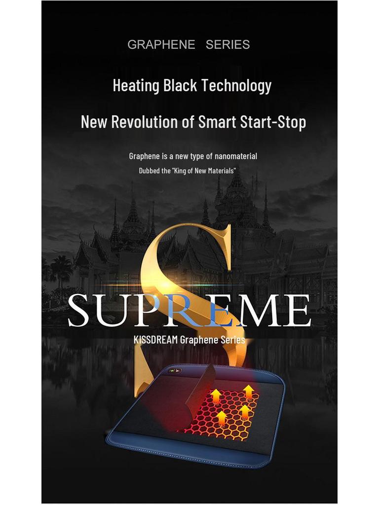 Universal Graphene Car Heated Seat Cushion 12v/24v - Winter Warmth