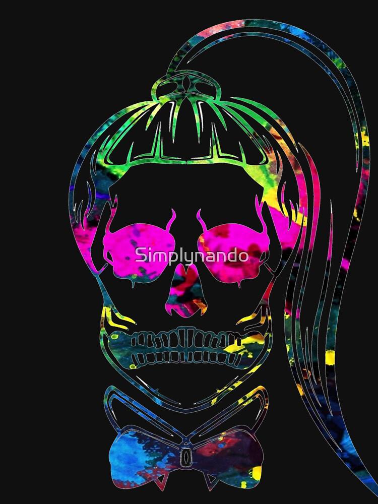 Lady Gaga Born This Way Neon Paint Skull Classic T-Shirt
