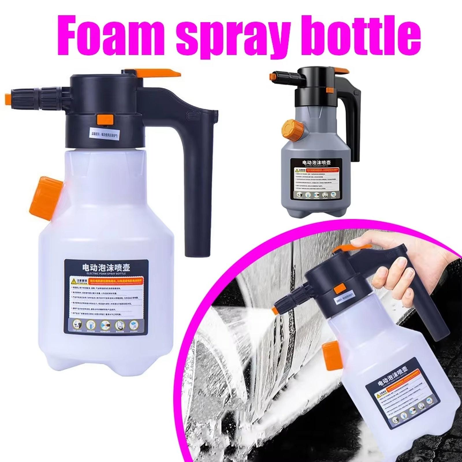 Electric Foam Sprayer with USB Charge, 2L Pressurized Sprayer for Home, Garden and Car Beauty and Cleaning