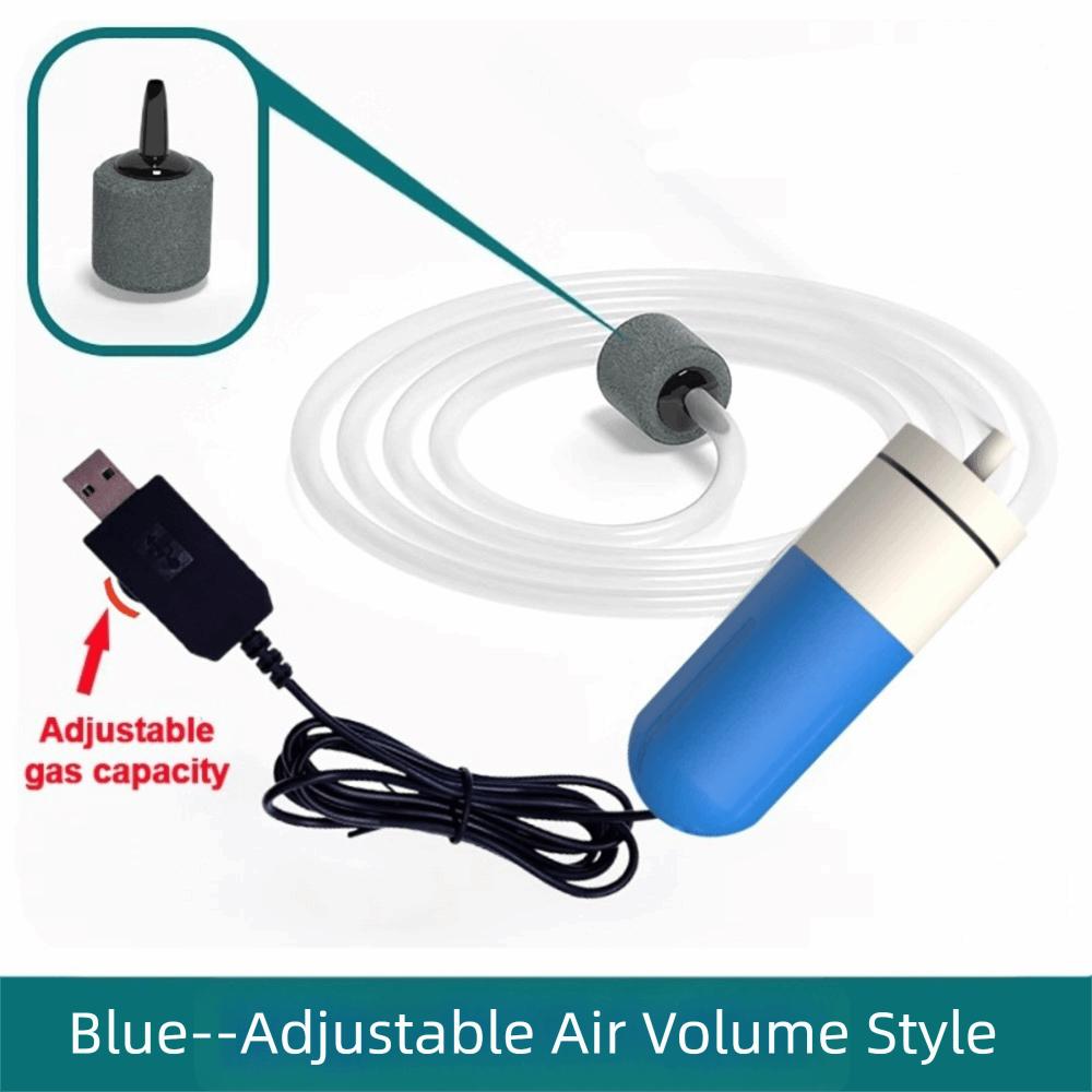 New Silent Fish Water Pump Mini 5V 1W Oxygen Air Pump Adjustable Speed USB Charging Air Compressor Fish Tank
