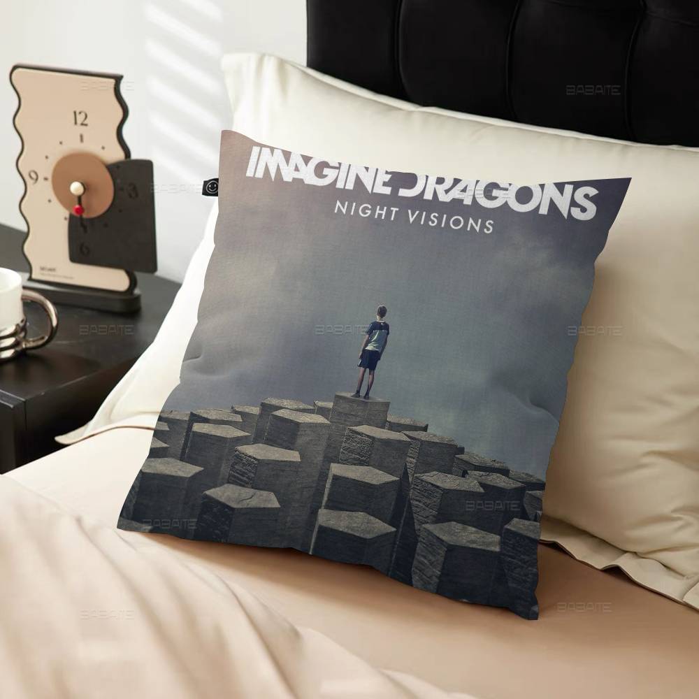Band I-Imagine Popular D-Dragons Office Cushion Pillowcase Car Cushion Cover45X45CM Lumbar Pillowcase Sofa Pillowcover