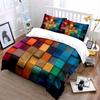 Colorful Geometric Blocks Set Bedding Duvet Cover Set Duvet Cover Pillowcases (1 * Duvet Cover 2 * Pillowcases, Without Duvet Insert)