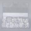 500pcs Transparent Nail Tip Professional Home Salon Portable DIY Fake False Nail Set Accessory for Women