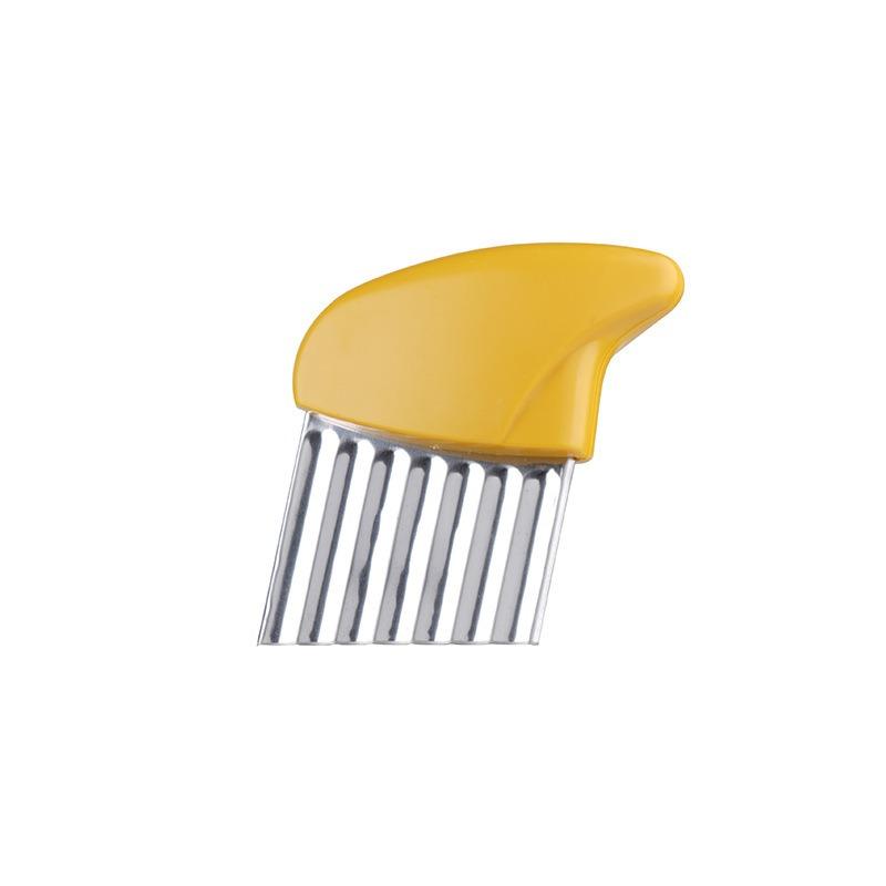 Potato Cutter Chip French Fry Maker Stainless Steel Wavy Knife French Frie Chopper Knife Chopper French Fry Kitchen Gadget Tools