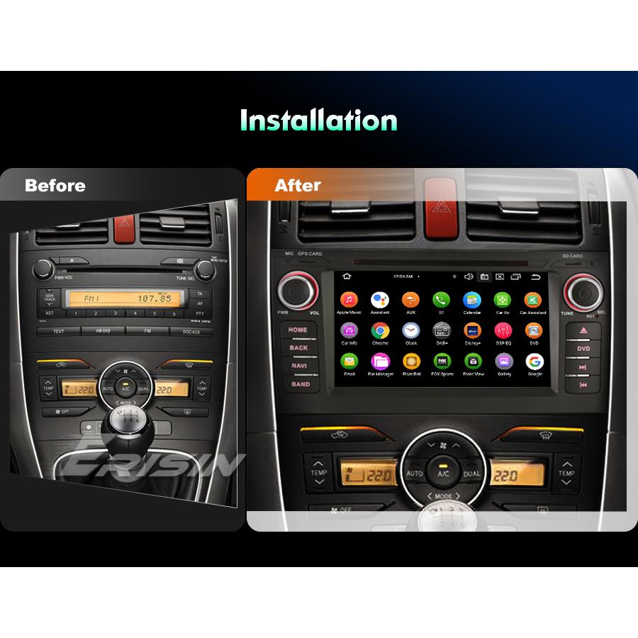 EU ES6517A 7 Inch Touch Screen MP3/MP4 Players TPMS DAB DSP IPS Android 16.0 Wireless CarPlay 4G Car Stereo for Toyota AURIS