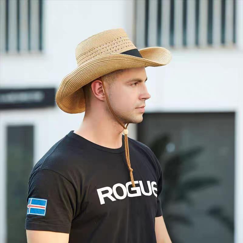 Letnie Duże Rozmiary Ochrona Przeciwsłoneczna Kapelusze Słomkowe Panama Szerokie Rondo Oddychające Wycinane Kapelusz Plażowy na Dużą Głowę 58cm 60cm 62cm