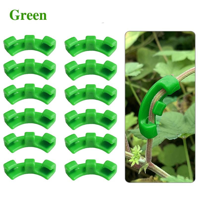 10 pièces Dispositif de pliage de plante Clip tomate en plastique, Clip de fixation anti-pliage de renforcement de branche, Clip de mise en forme de plante horticole pour protection de tige d'oreille