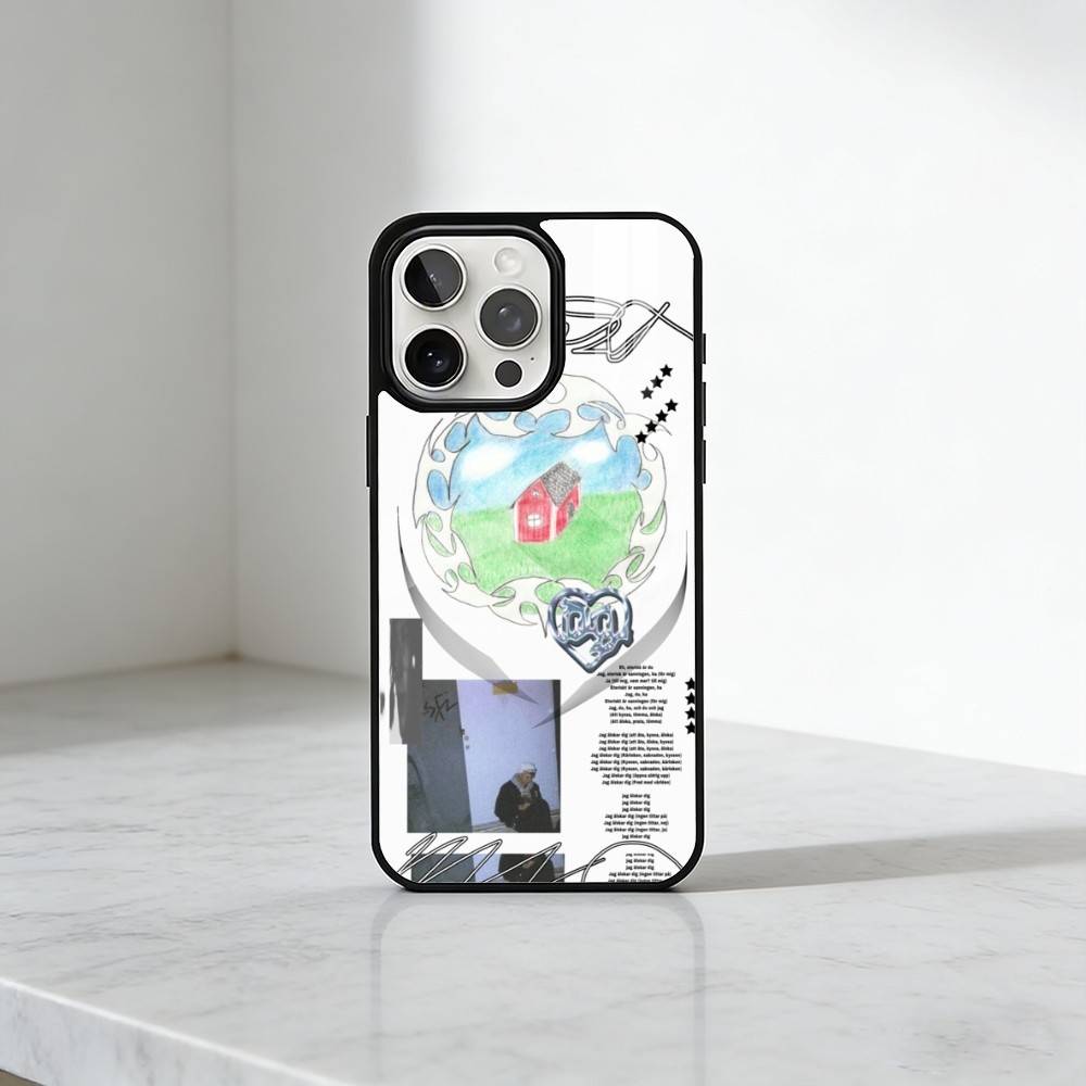 B-Bladee C-Crest-E-Ecco2K Phone Case For iPhone17,16,15,14,13 Plus,Pro Max Magnetic For Magsafe Wireless Charging