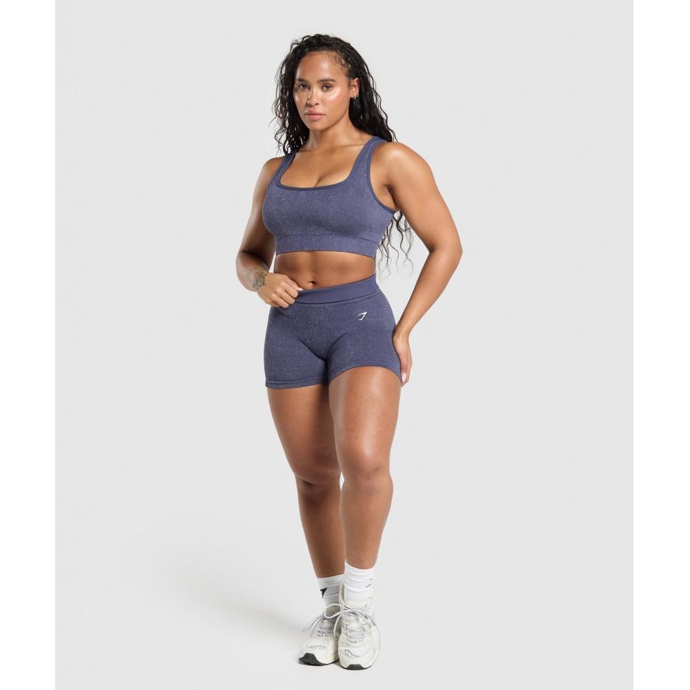 Gymshark Adapt Fleck Sports Bra Weighted Purple Metal Purple B9a7h Pb8x