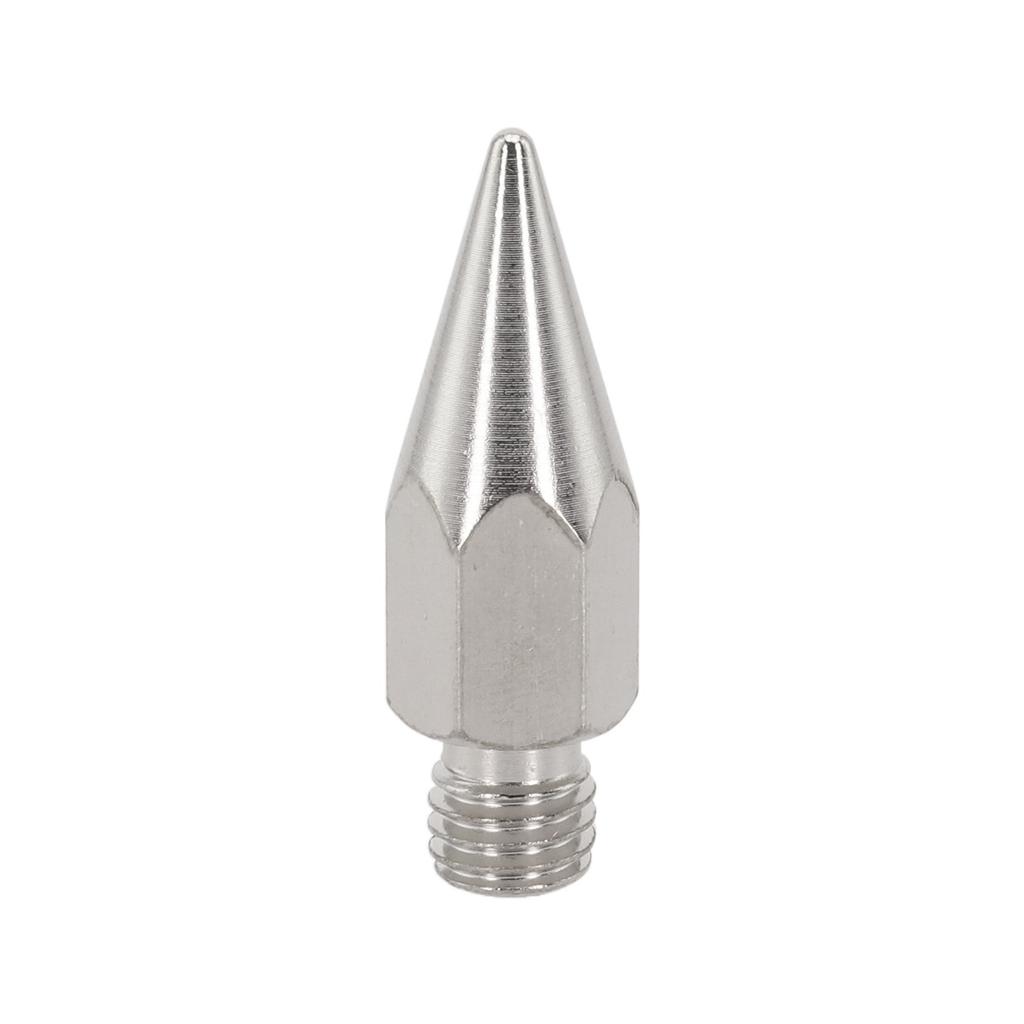 Precision Surveying and Construction with Replaceable Steel Point for GPS Poles